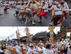 Tradisi Mbed-Mbedan Warnai Hari Ngembak Geni di Desa Adat Semate