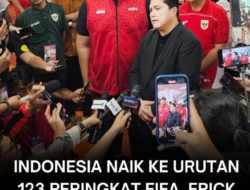 Erick Thohir Bangga: Indonesia Capai Peringkat FIFA Tertinggi dalam 15 Tahun Terakhir