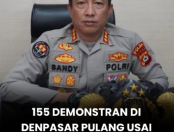 Polda Bali Pulangkan 155 Demonstran, Tiga Orang Masih Didalami atas Dugaan Pidana