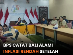 BPS Bali: Setelah Dua Bulan Deflasi, Oktober 2025 Catat Inflasi Rendah 0,16 Persen — Tanda Stabilitas Harga Mulai Terjaga